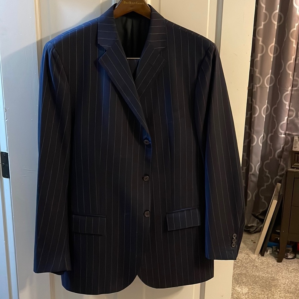 Polo Ralph Lauren Corneliani Navy Three Button Suit 46L